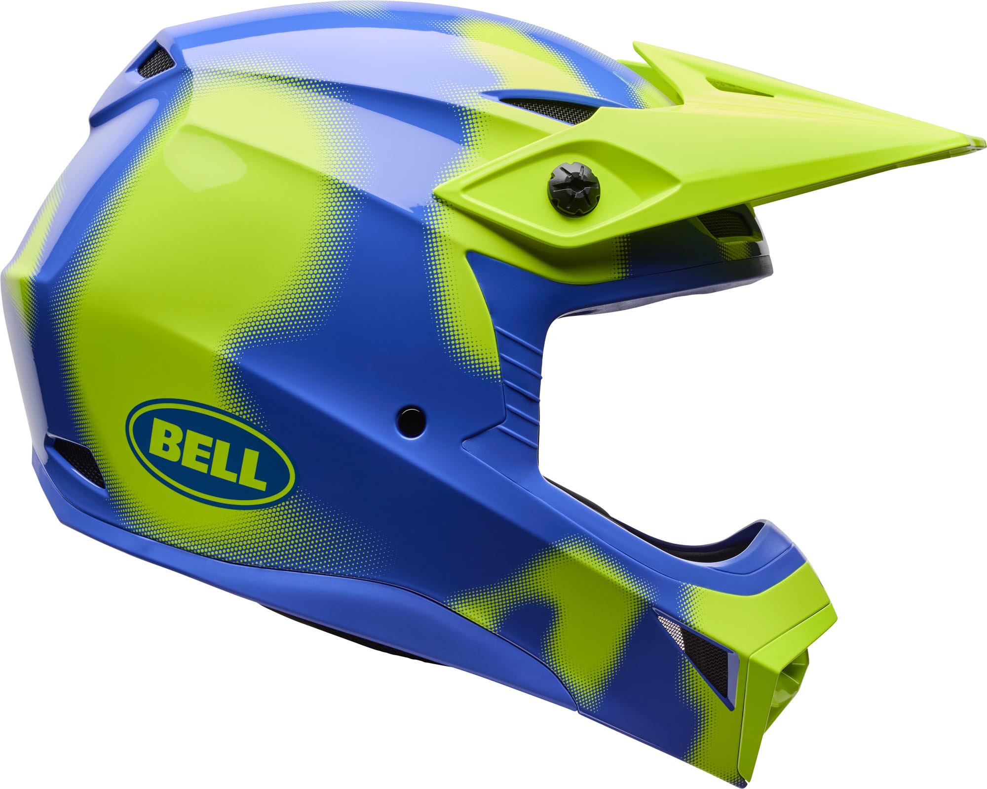 Side view of Bell MX-10 MIPS Camo Motocross Helmet