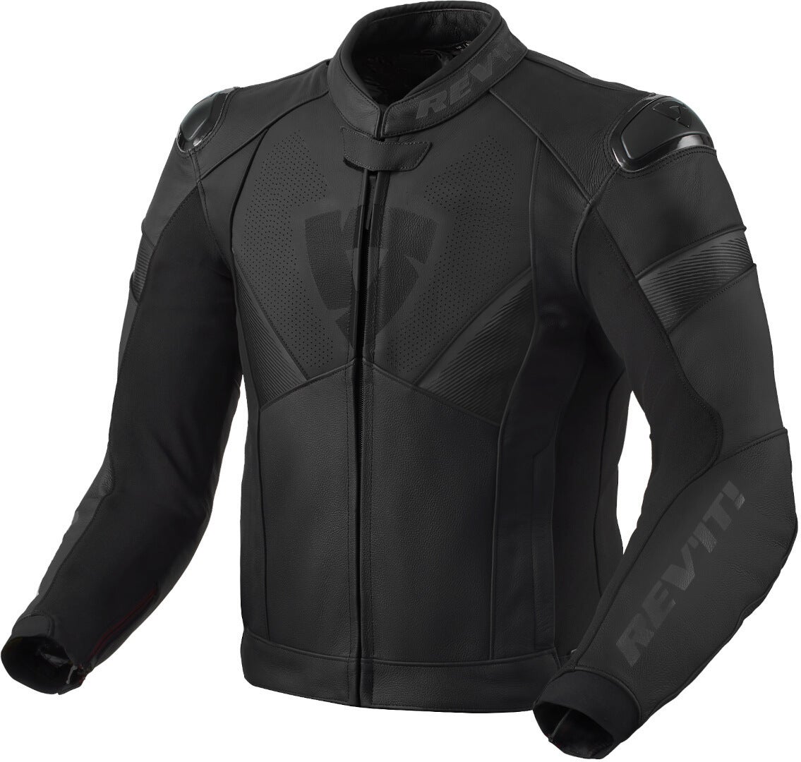 Revit Argon 2 perforerad motorcykel läderjacka svart/mörkgrå 56 Figur 1