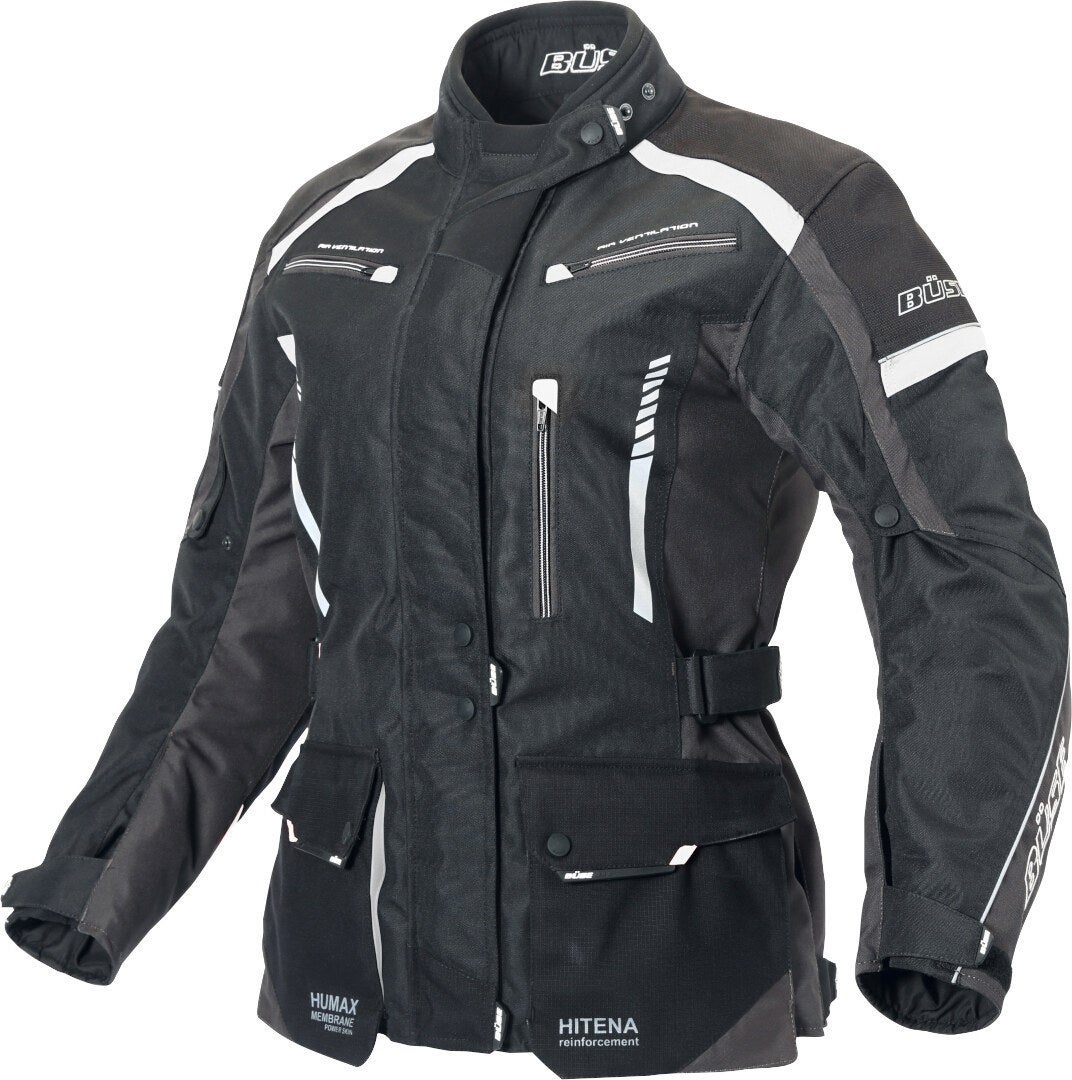 Büse Torino II Ladies Motorcycle Textile Jacket black/white 42 Figure 1