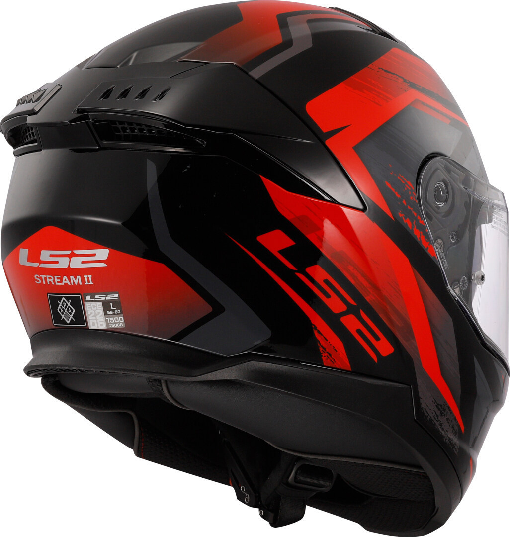 LS2 FF808 Stream II Fury Helmet black/red XXS (51/52) Figure 4