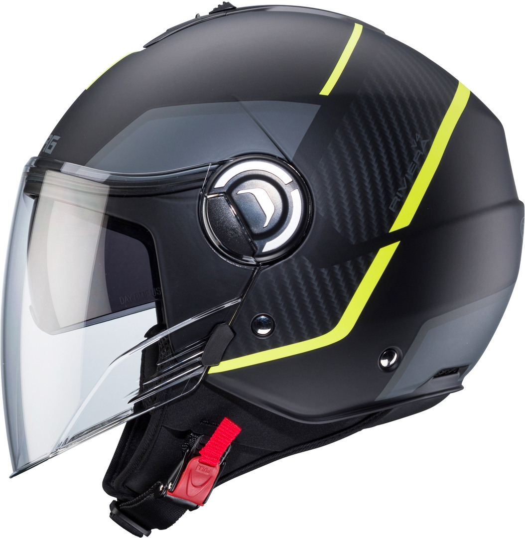 Caberg Riviera V4 X Geo Cască cu reacție Negru mat/galben XXL (63/64) Figura 3