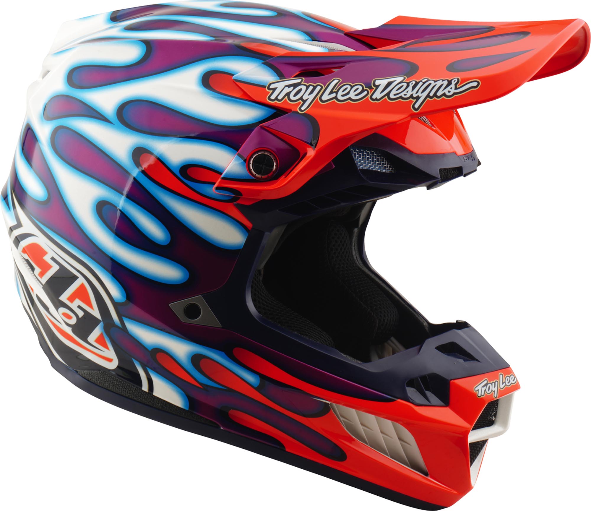 Troy Lee Designs SE5 Composite MIPS Overspray Motocross Helm L (58/59) Abbildung 2