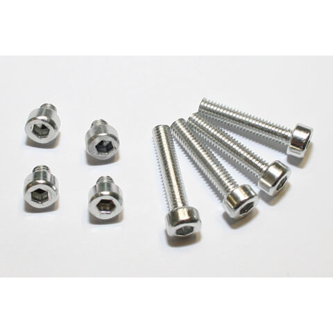 Aluschrauben Set M4 silber eloxiert Figur 1
