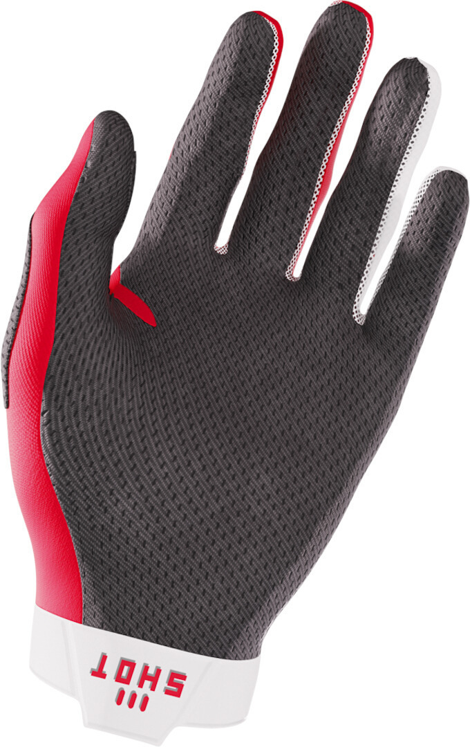 Shot Lite Motocrosshandskar röd/vit 10 Figur 2