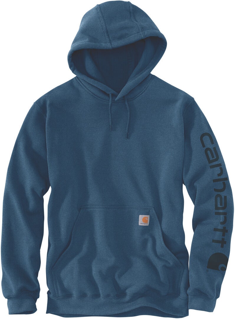 Carhartt Midweight Sleeve Logo 2025 Capuche bleu foncé S Figure 1