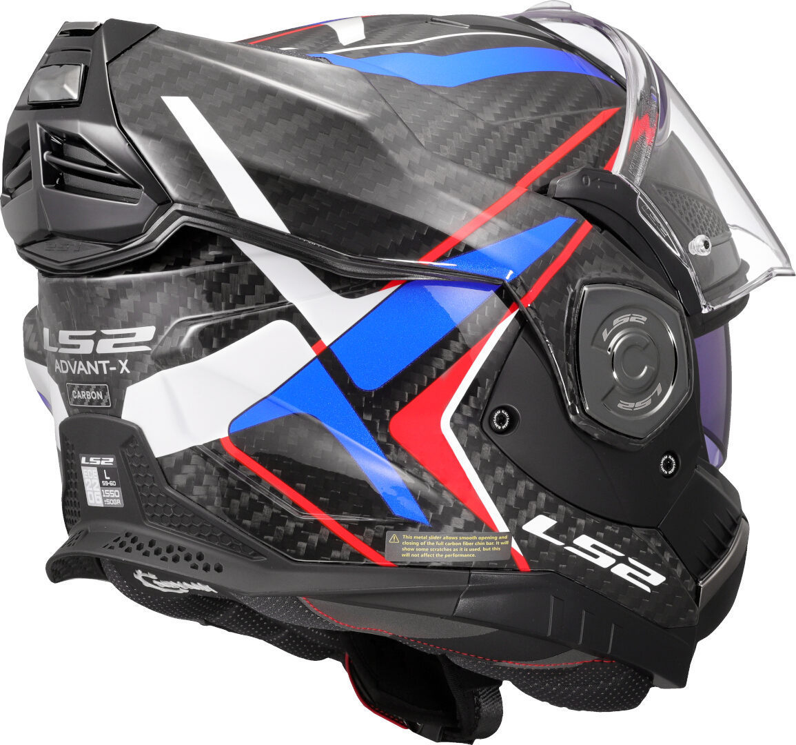 LS2 FF901 Advant X Carbon Future II Casco bianco/blu/rosso L (59/60) Figura 11