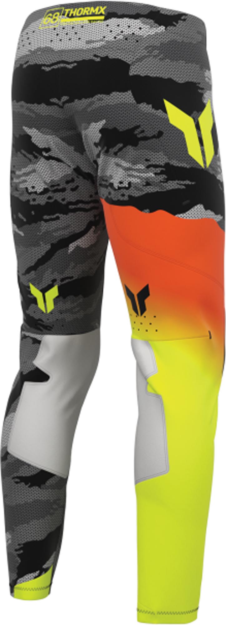 Thor Sportmode Recon Motocrossbukser sort/gul 34 Figur 3