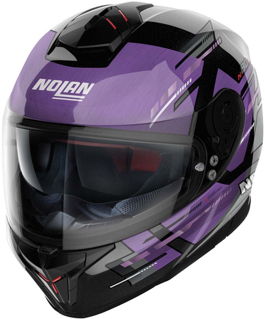 Nolan N80-8 Meteor N-Com Casco nero/viola L (60/61) Figura 1