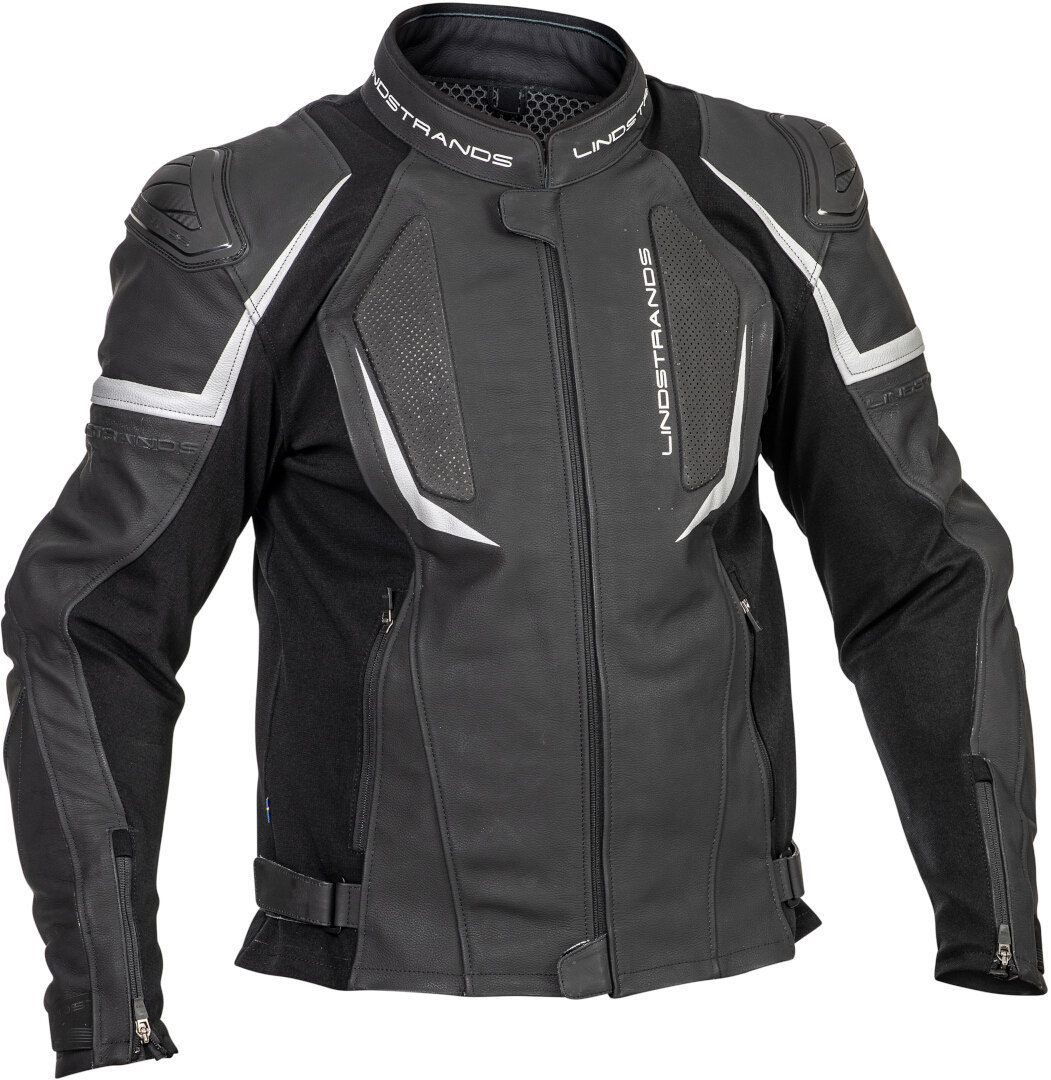 Lindstrands Sanden Motorcycle Leather Jacket black 62 Figure 1