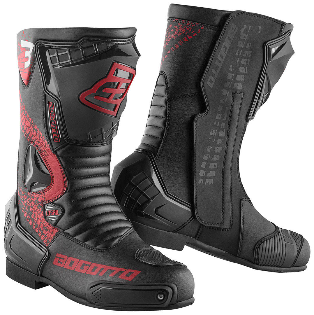 Bogotto Losail Evo Motorcycle Boots black/red 41 Figure 1
