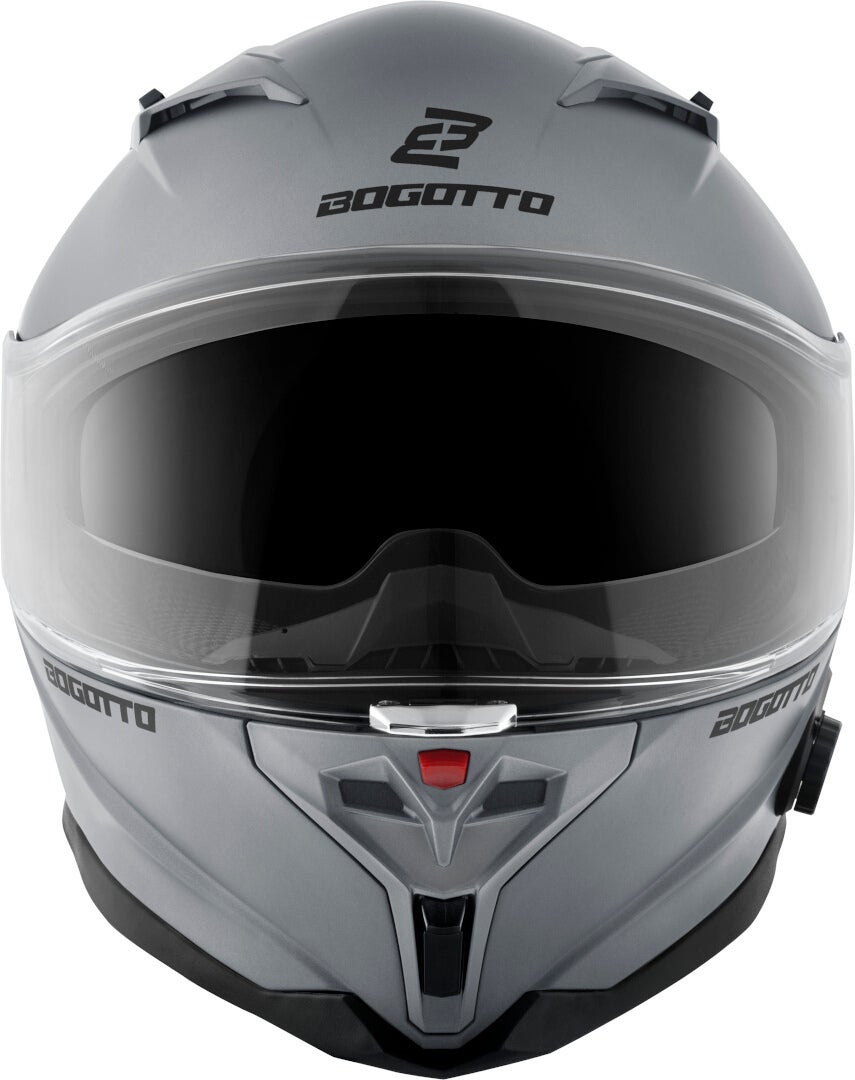 Bogotto H153 BT Bluetooth Helm hellgrau matt XL Abbildung 5