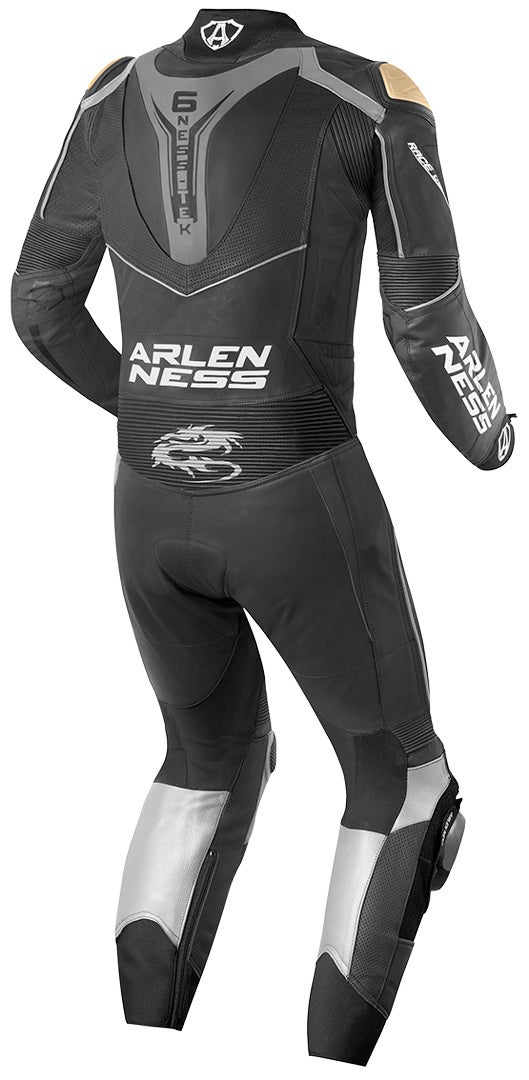 Arlen Ness Sugello One Piece Motorcycle Leather Suit black/grey 58 Figure 2