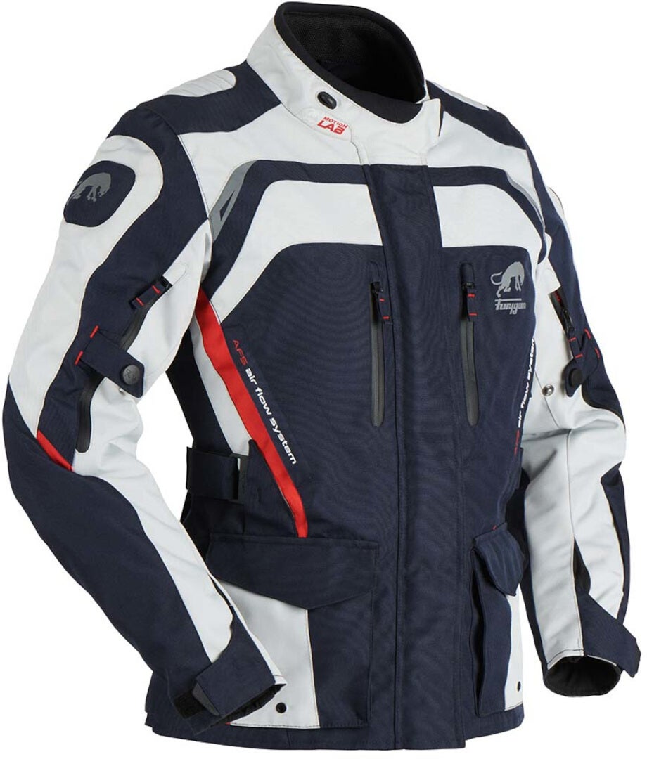 Furygan Apalaches Damen Motorcycle Textile Jacket blue/white/red 4XL Figure 2