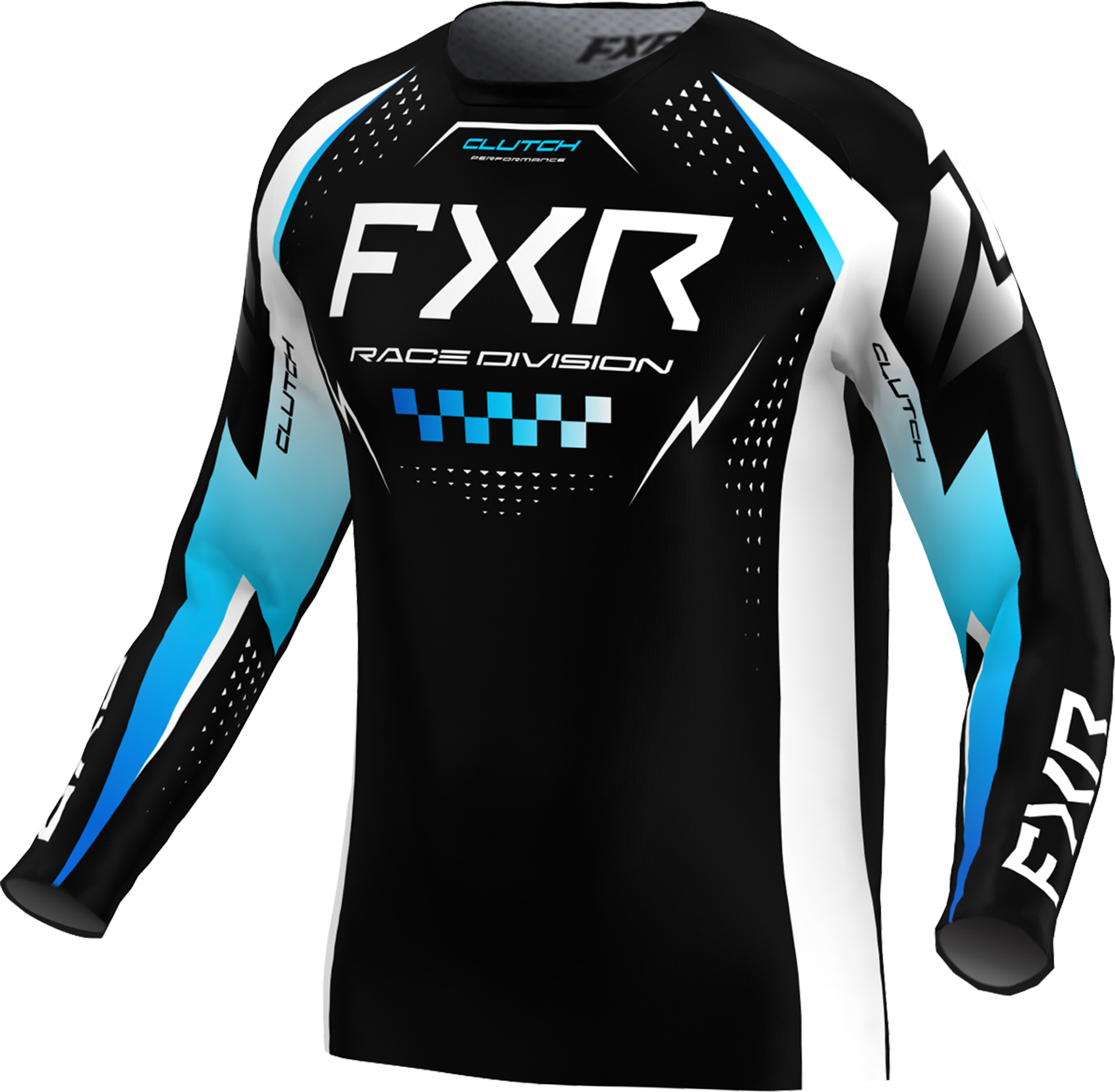 FXR Clutch Pro Motokrosový dres černá/modrá/bílá 2XL Obrázek 1