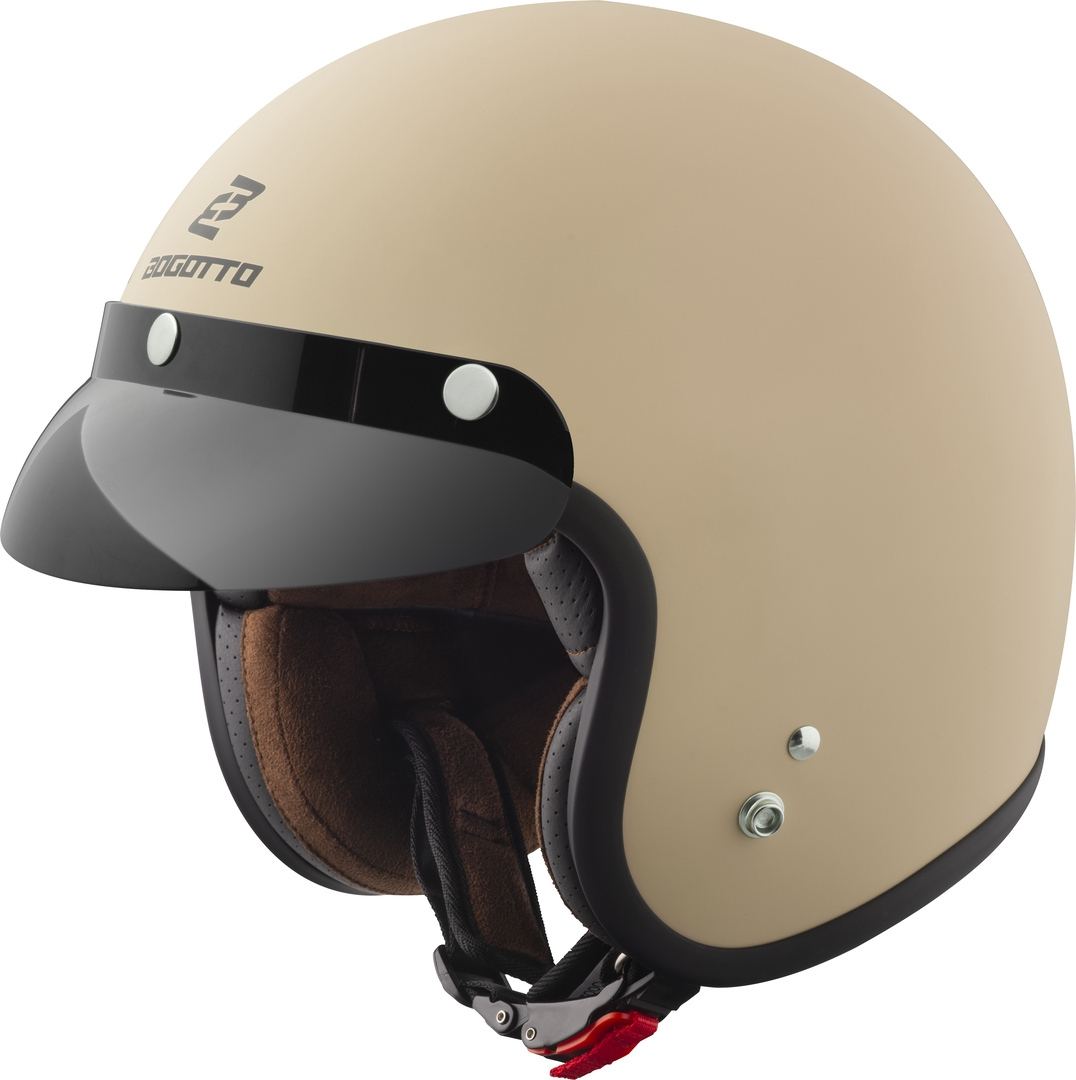 Bogotto H541 Solid Jet Helm Brown Matt M Figuur 2