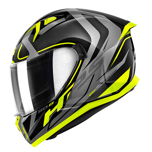 GIVI 50.8 Brave Hjälm svart matt/titan/gul M Figur 2
