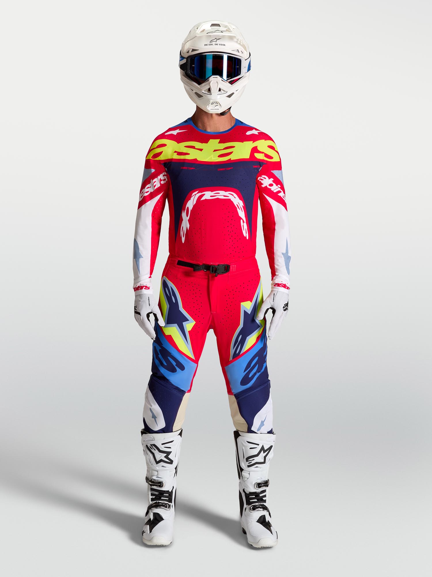 Alpinestars Supertech Dyna Motocross Jersey red/white/blue L Figure 6