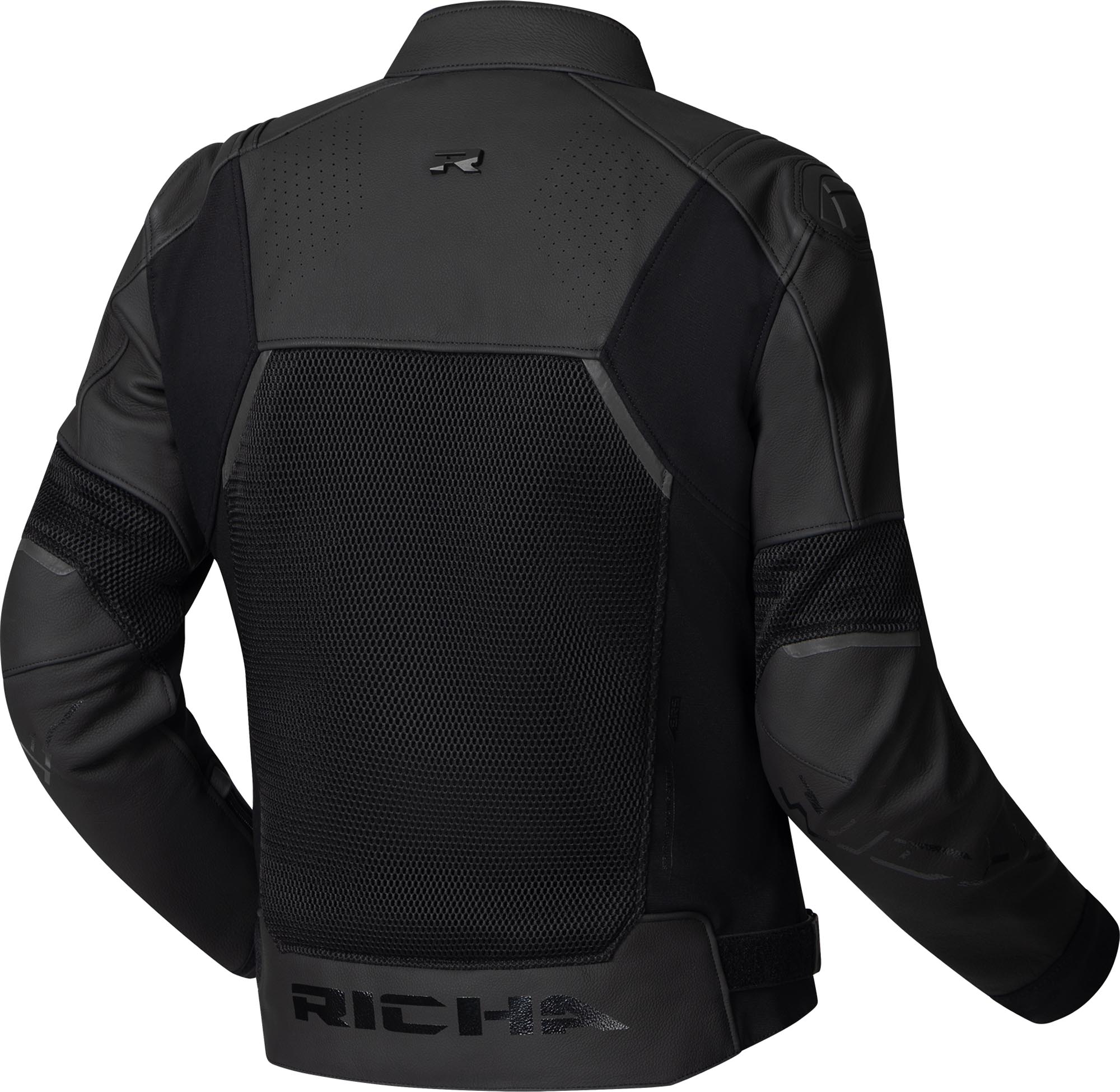Richa Stradale Evo Motorcycle Leather Jacket black 52 Figure 2