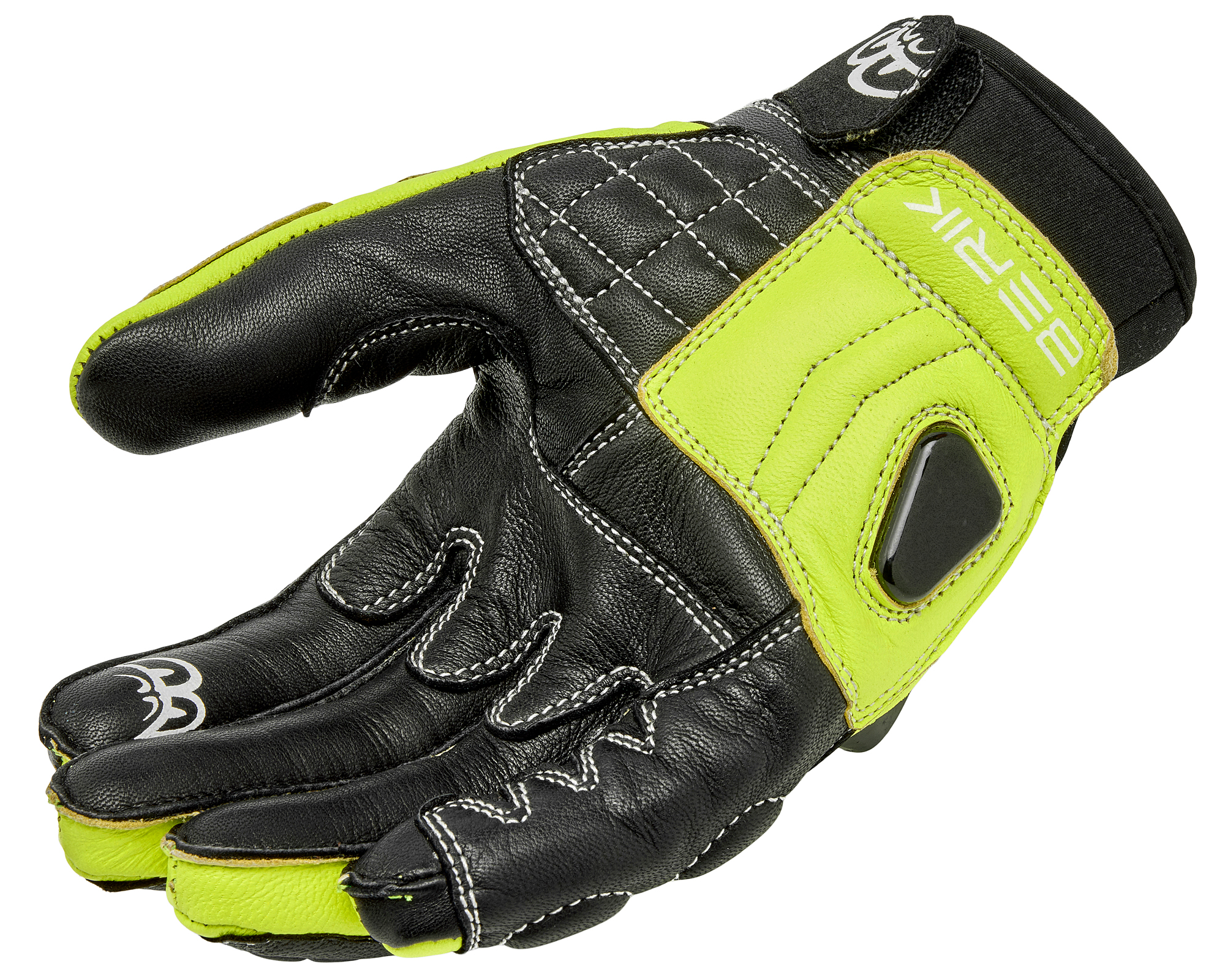 Berik Zakuda Motorcykel handsker sort/neon-gul L Figur 4