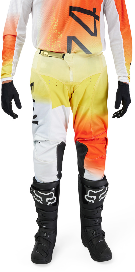 FOX 180 Air Haze Motocross Pants white/orange 36 Figure 8