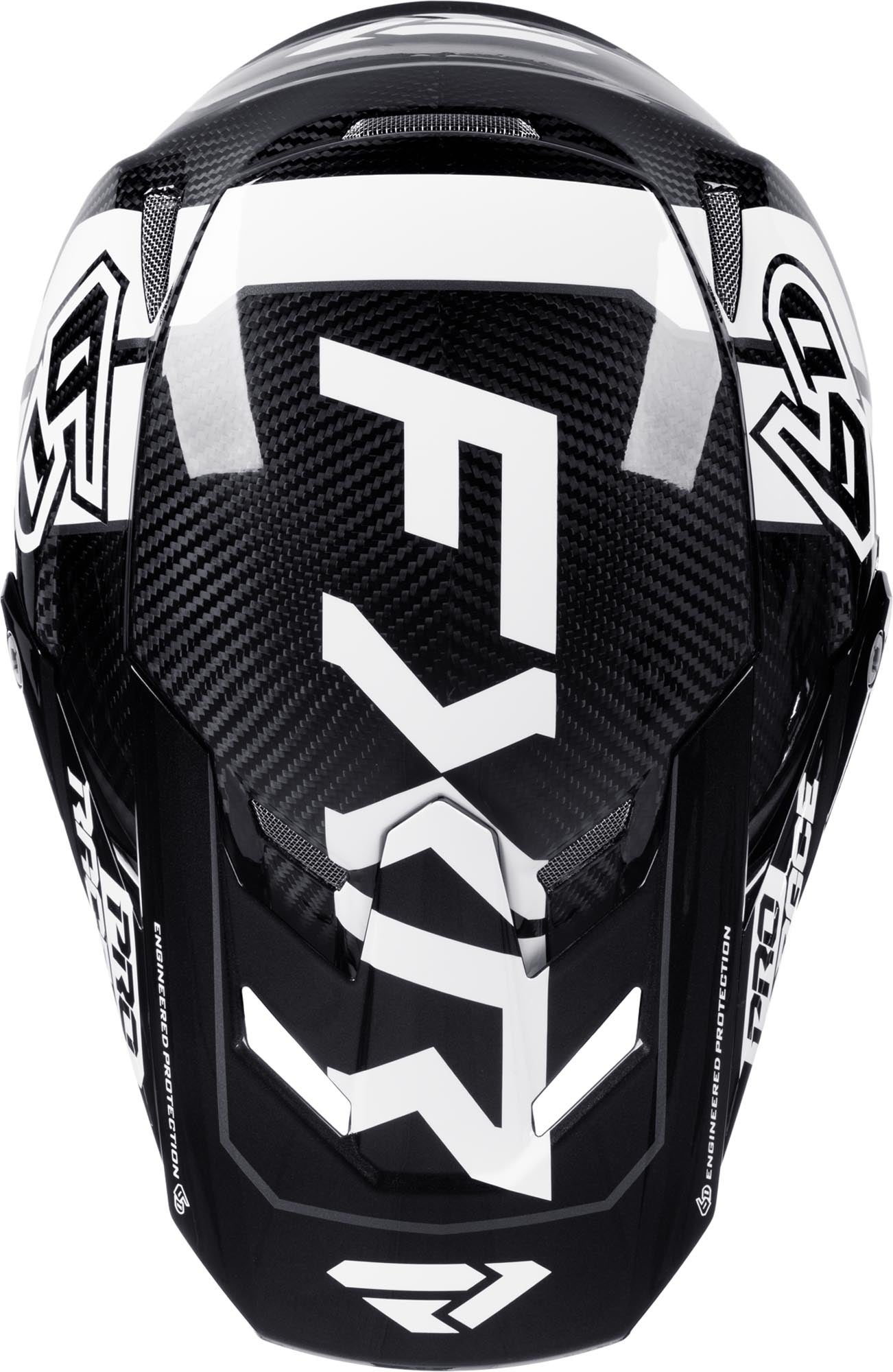 Side view of FXR 6D ATR-3Y Carbon Youth Motocross Helmet