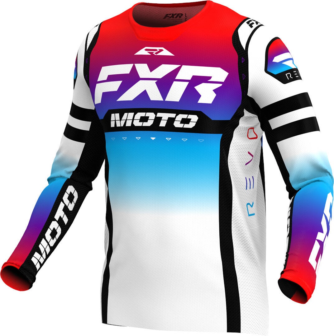 FXR Revo Pro LE Motorcross jersey wit/blauw/rood XXL Figuur 1