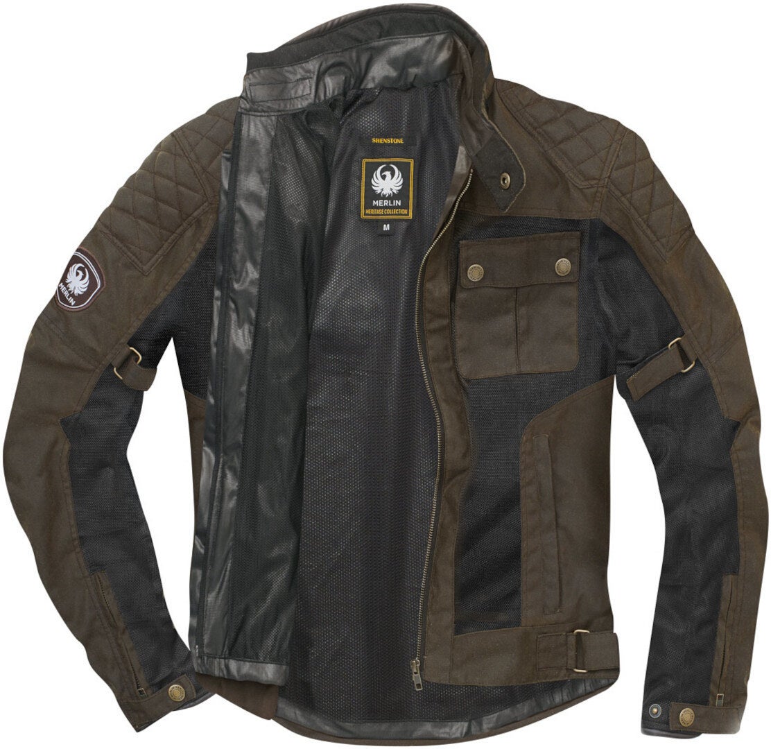 Merlin Shenstone Giacca cerata moto marrone XXL Figura 4