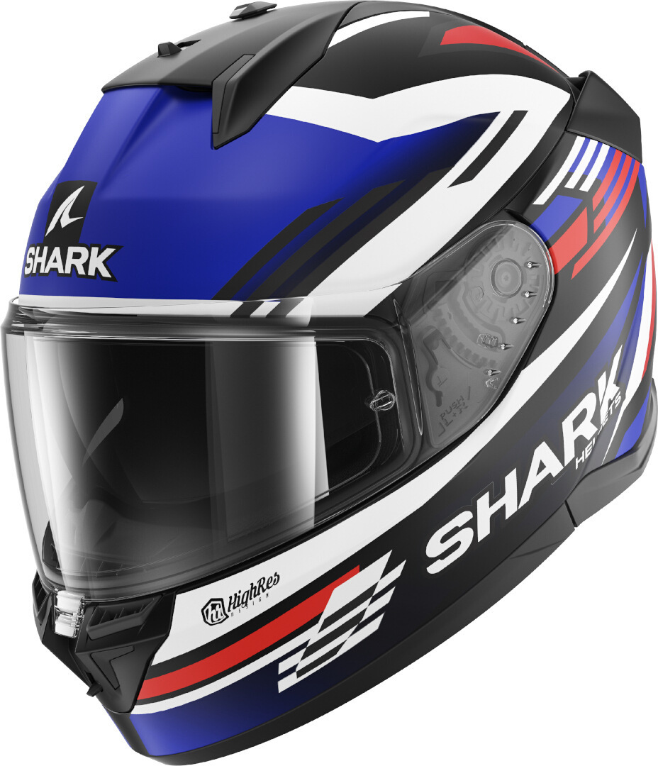 Shark D-Skwal 3 Firstlap Helm schwarz/weiß/rot/blau M (57/58) Abbildung 1