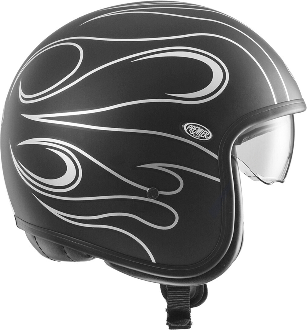 Premier Vintage FR Chromed BM Capacete a jato preto/prata M (57/58) Figura 3