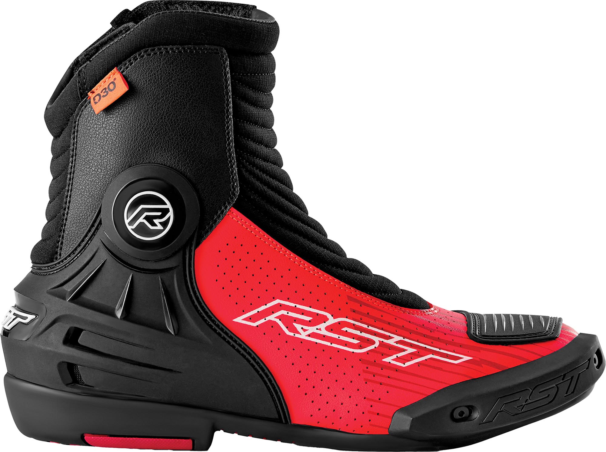 RST Tractech Evo D3O Short perforierte Motorrad Stiefel schwarz/neon-rot 41 Abbildung 1