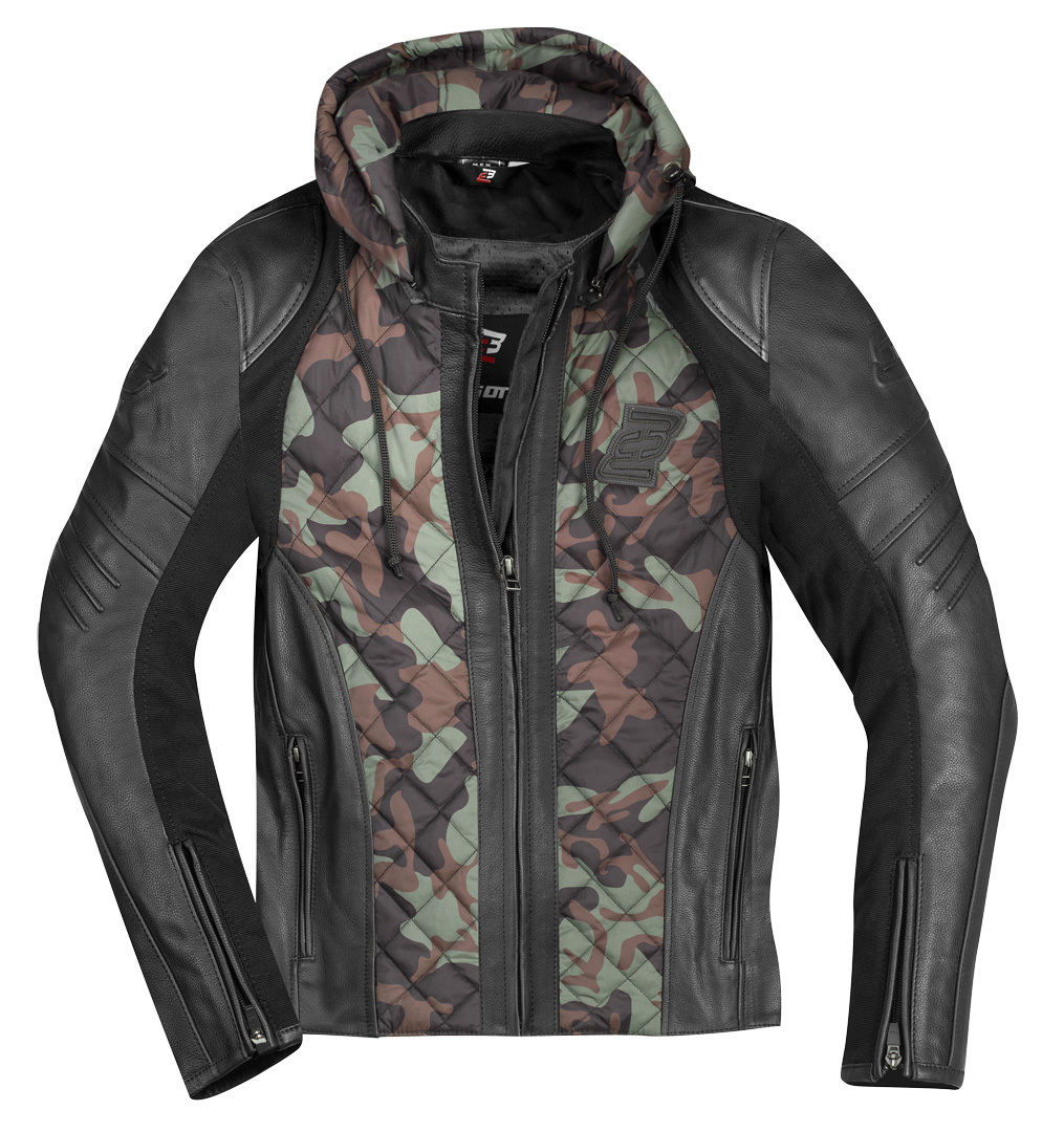 Bogotto Radic Jachetă din piele/textile pentru motocicletă Verde/Camuflaj M Figura 4