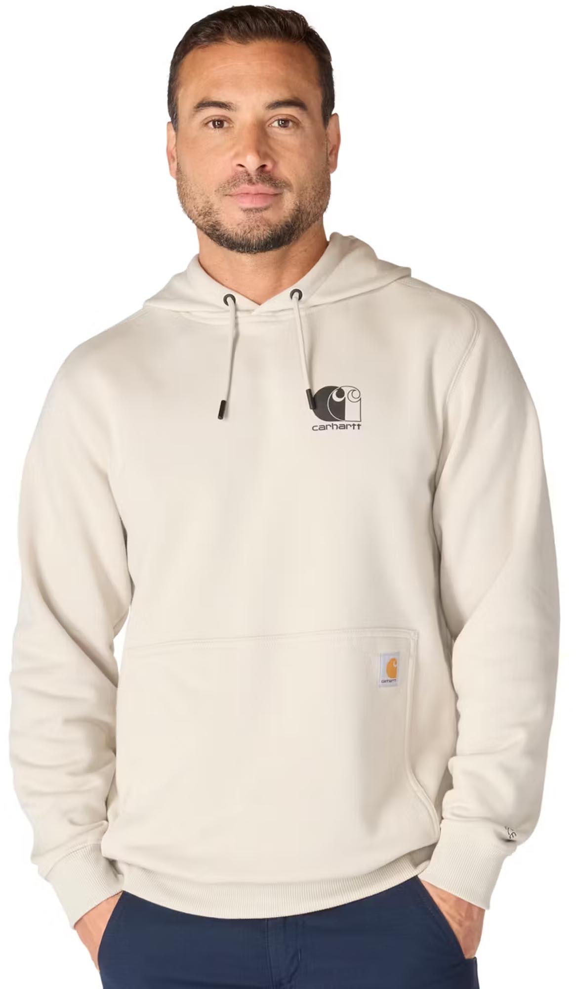 Carhartt Force Logo Sweatshirt Wit/beige S Figuur 2