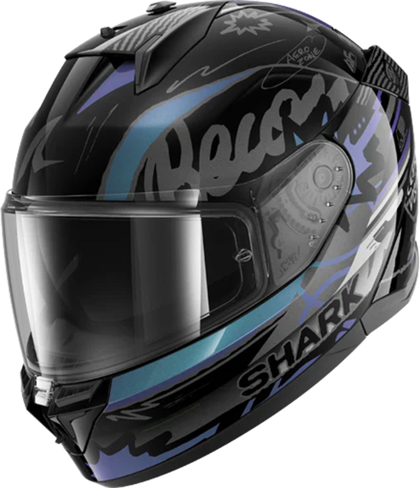 Shark D-Skwal 3 Streetrush Helm schwarz/chrom XXL (63/64) Abbildung 1