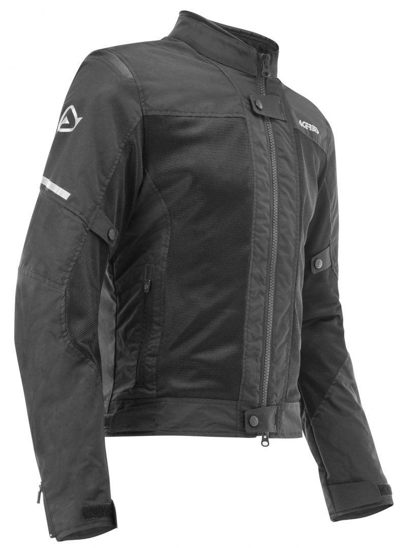 Acerbis Ramsey Vented Damer Motorcykel Tekstil Jakke Sort M Figur 1