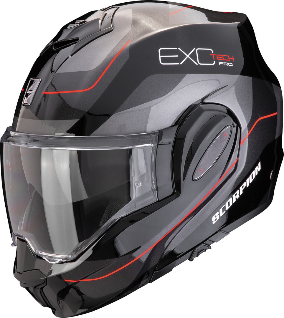 Scorpion Exo-Tech Evo Pro Commuta Casco nero/argento/rosso XL (60/61) Figura 1