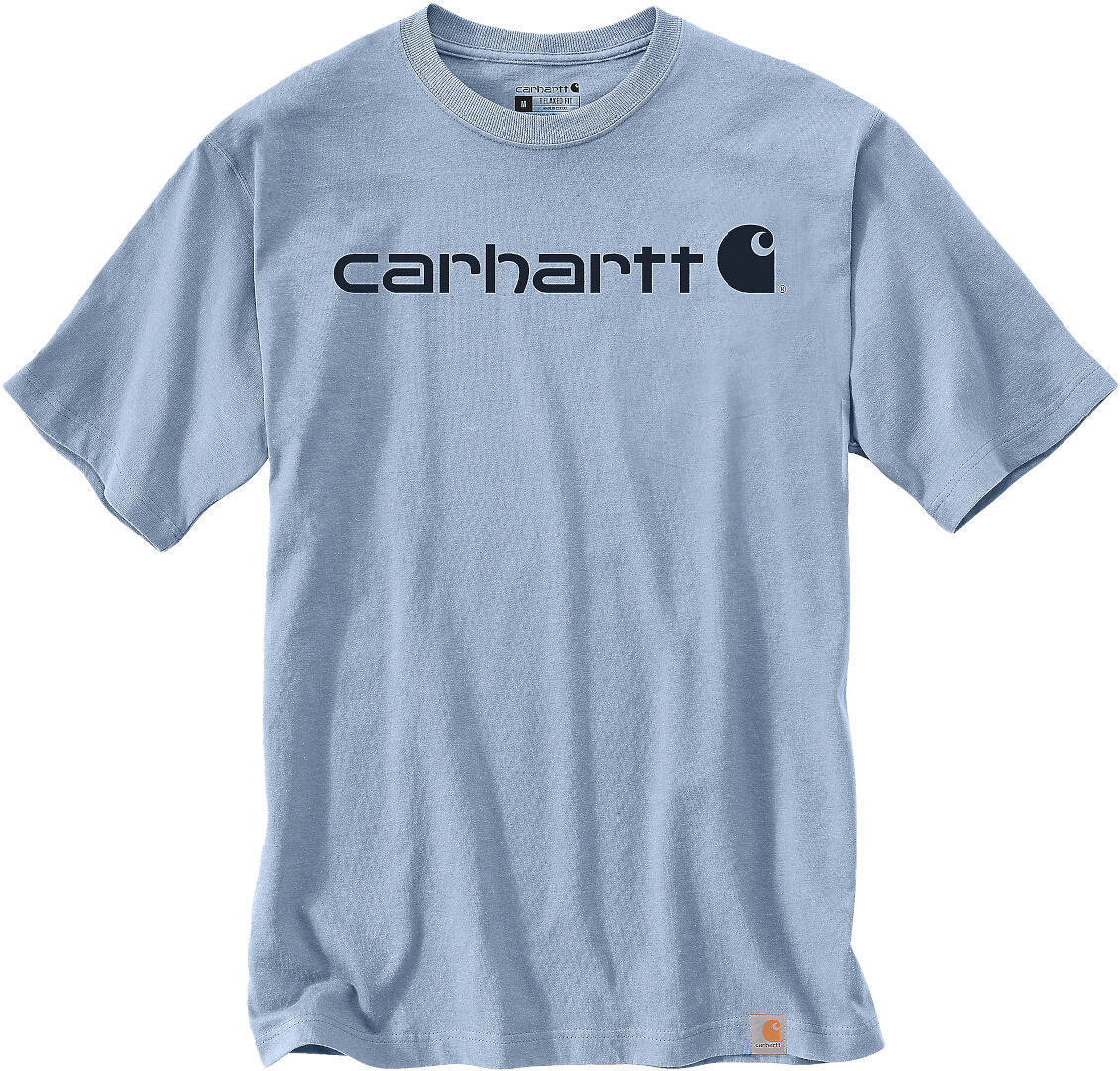 Carhartt EMEA Core Logo Workwear Short Sleeve Triko světle modrá/tmavě modrá XL Obrázek 1
