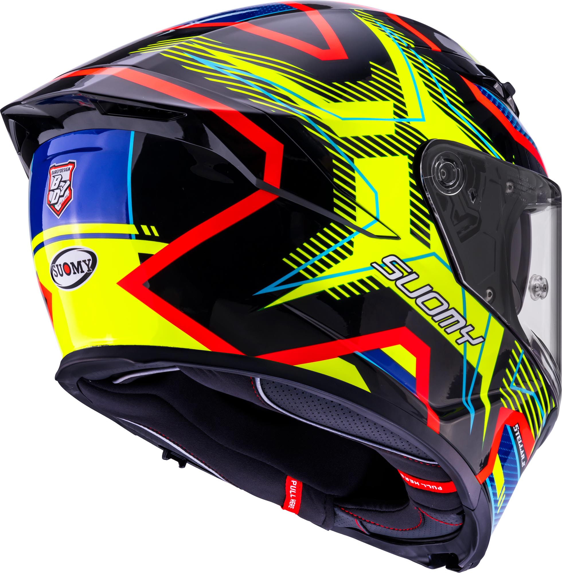 Suomy Stellar 2 Blackstar Helm blau/gelb S (55/56) Abbildung 5