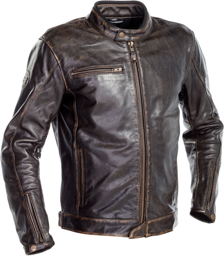 Richa Normandie Motorcycle Leather Jacket dark brown 60 Figure 1