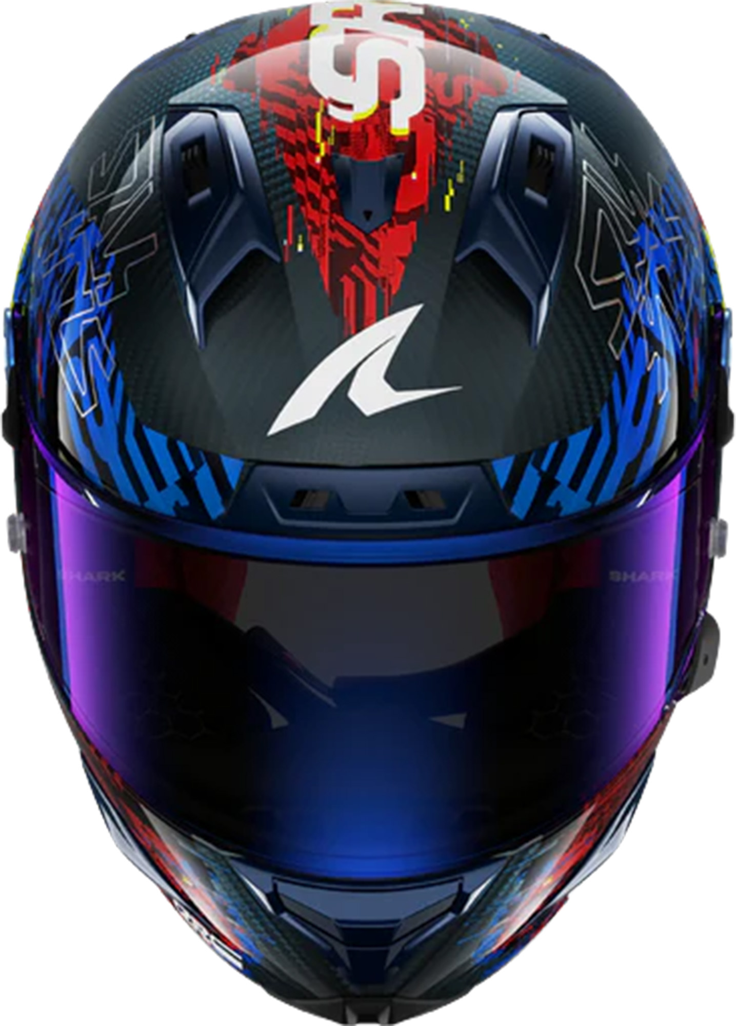 Shark Aeron-GP FM Racing #2 Speed-VIB Helm carbon/blau/rot M (57/58) Abbildung 3