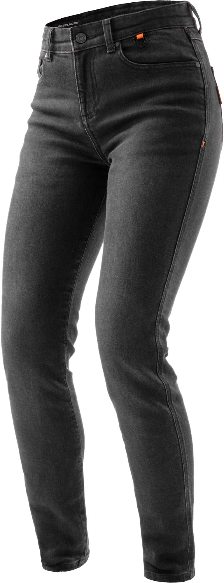 Rebelhorn Bronco Ladies Motorcycle Jeans black washed out 40/30 Figure 1