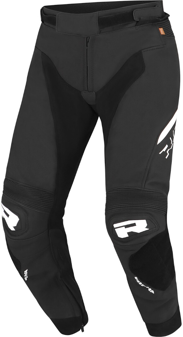 Richa Stradale Motorcycle Leather Pants black/white 62 Figure 1
