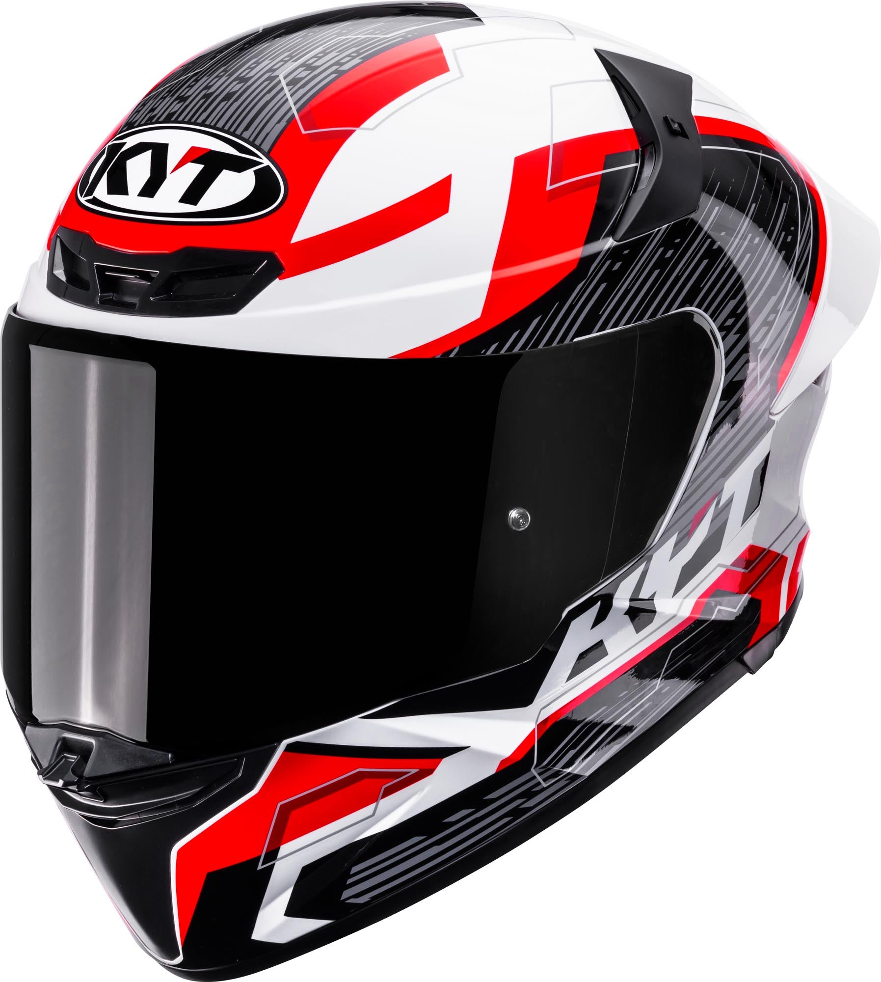 KYT TT-Revo Speeding Elmetto nero/bianco/rosso L (59/60) Figura 1