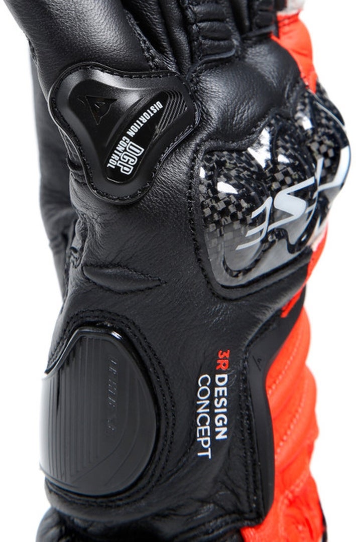 Dainese Carbon 4 Long Motorcykelhandsker sort/rød/hvid M Figur 6