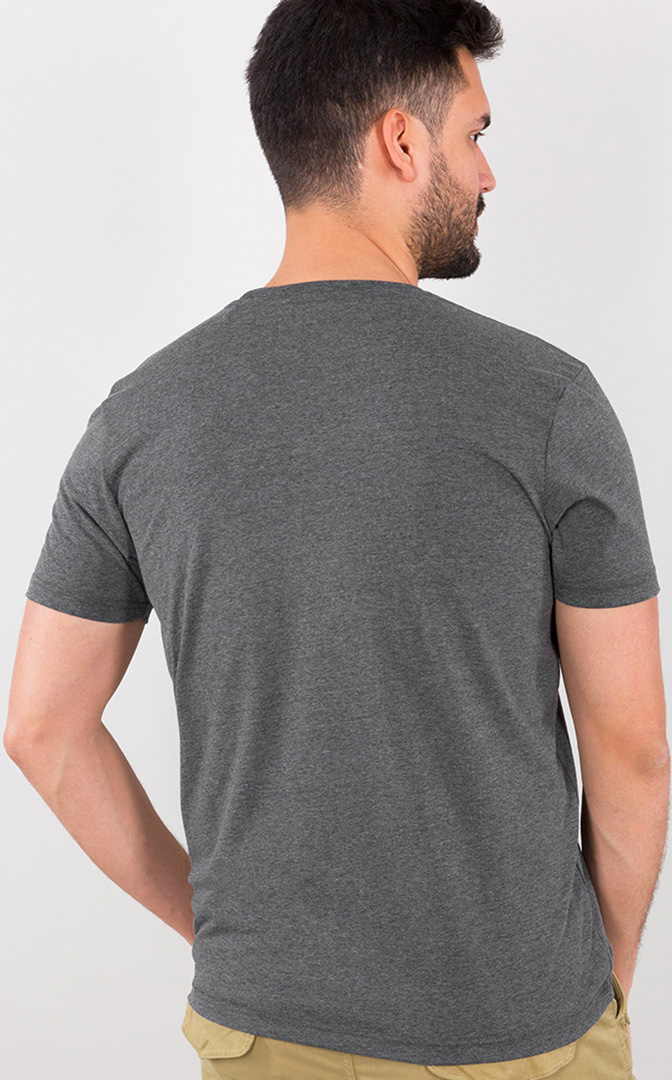 Alpha Industries Basic T-Shirt gris/jaune 3XL Figure 2