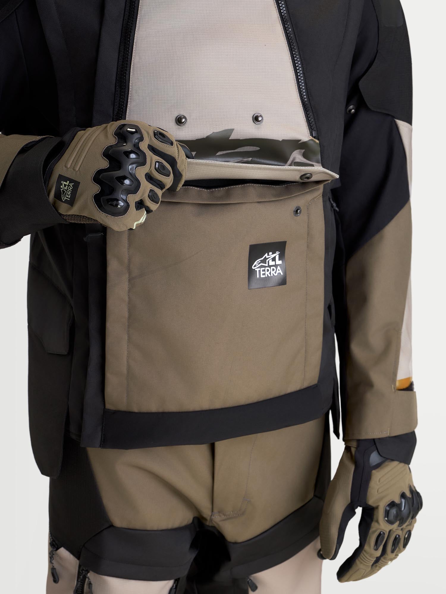 Alpinestars Harok V2 Drystar waterproof Motorcycle Textile Jacket grey/brown M Figure 17