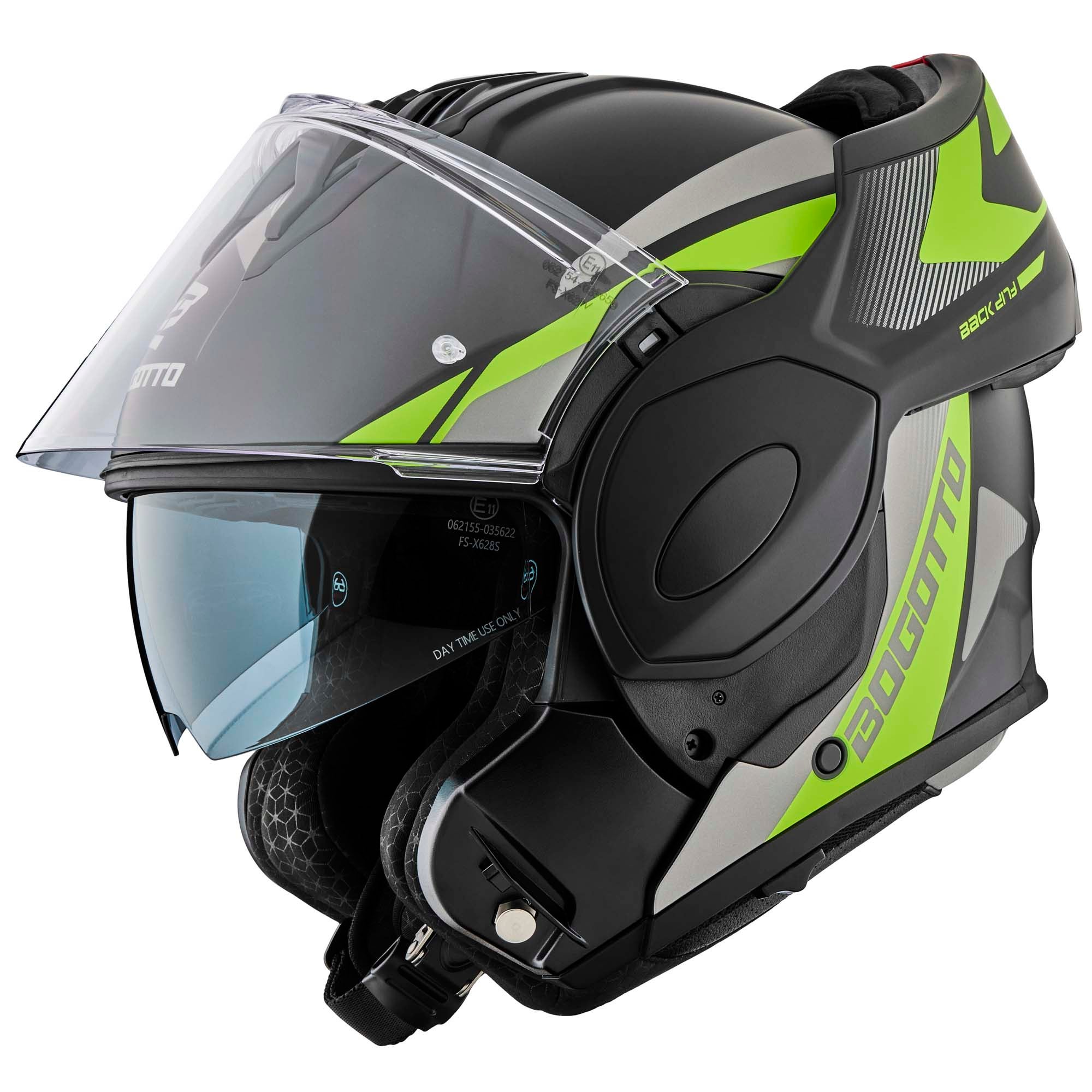 Bogotto Women's Black Matt/Grey/Yellow Fs-X600 Atyr Helmet