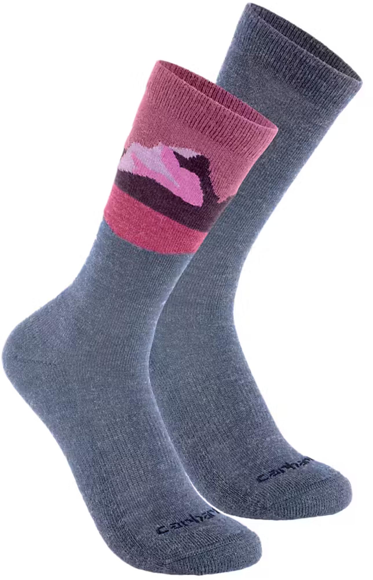 Carhartt Midweight Synthetic-Wool Blend Mountain Crew Chaussettes Dame - Pack 2 M Figure 1