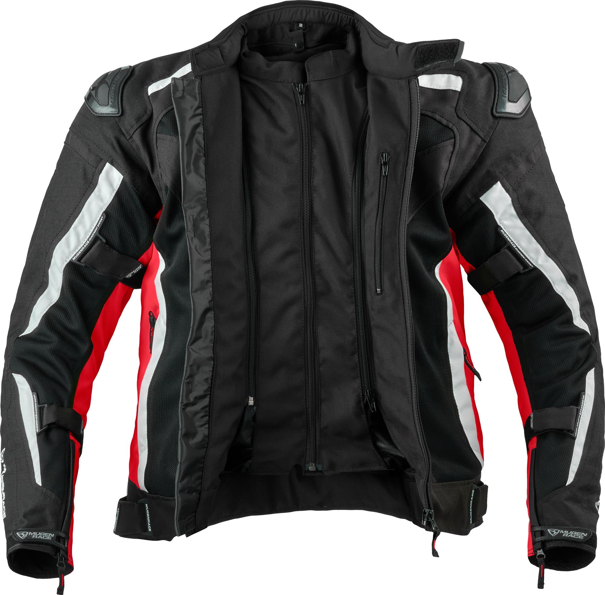 MUGENRACE Diavolo-1 waterproof Motorcycle Textile Jacket black/red/white L Figure 4