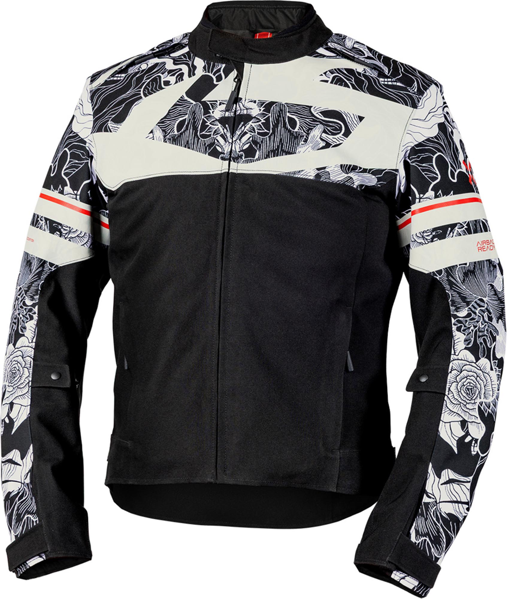 IXS Rapid-STX 2.1 wasserdichte Motorrad Textiljacke schwarz/hellgrau 3XL Abbildung 1