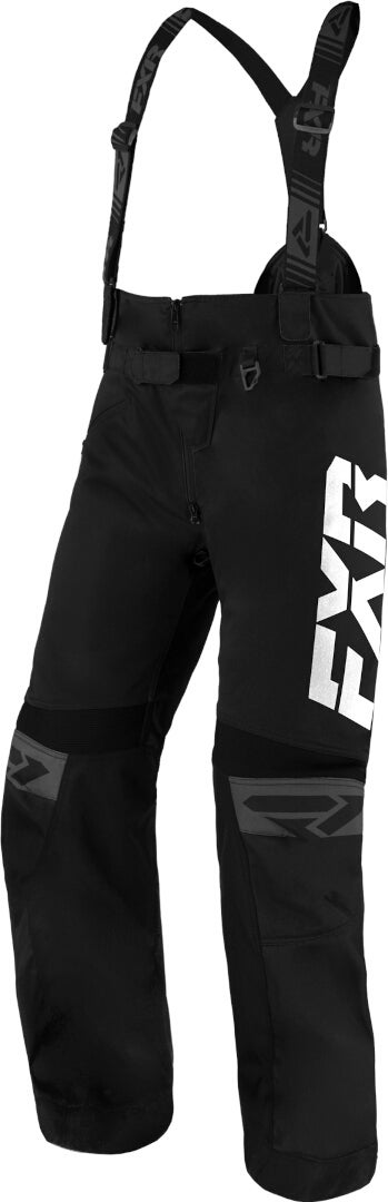 FXR RRX 2025 waterproof Snowmobile Bib Pants black/white M Figure 1